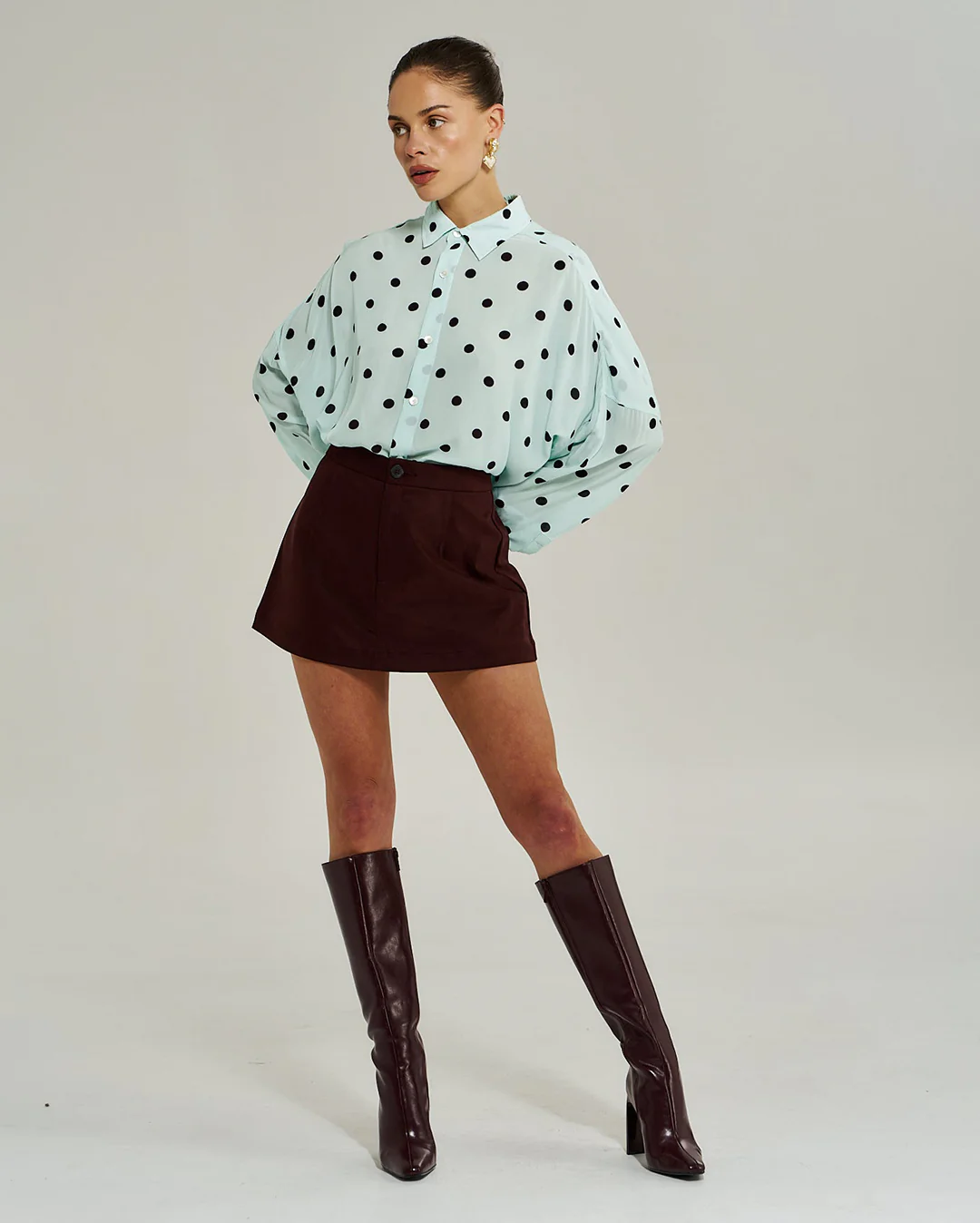 A Line Skirt - Syrah - Image 4