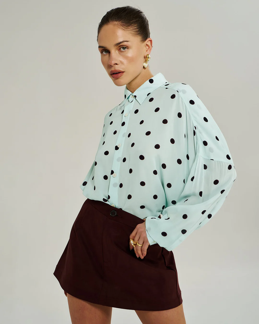 A Line Skirt - Syrah - Image 5
