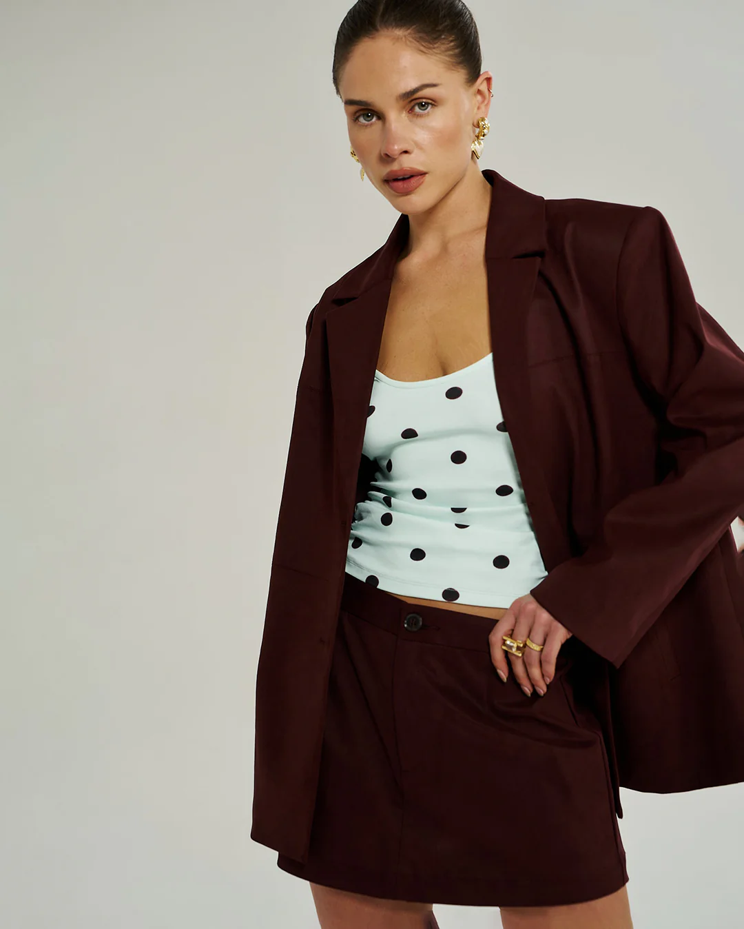 A Line Skirt - Syrah - Image 7