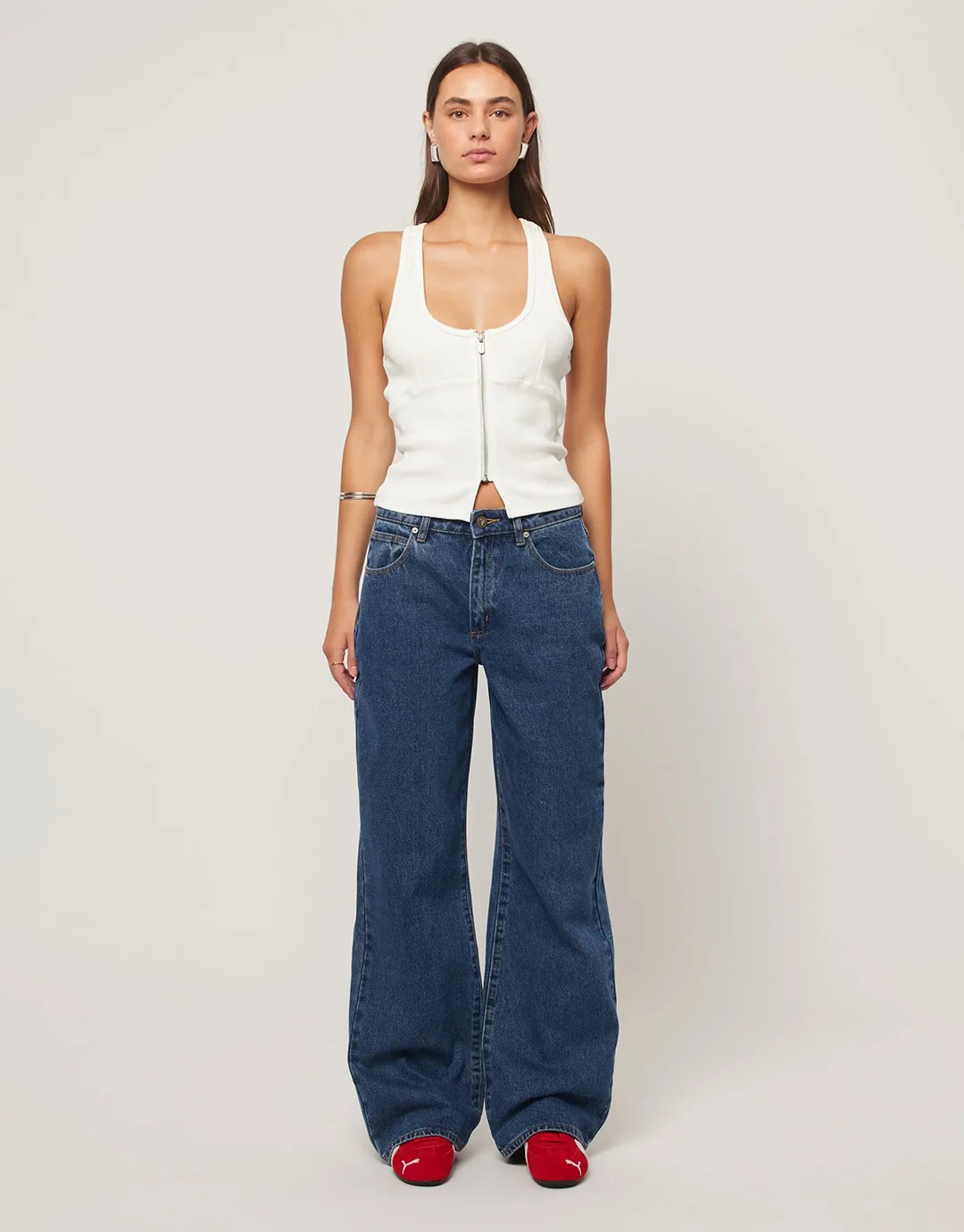 95 Bella Baggy Jeans - Mid Blue - Image 5