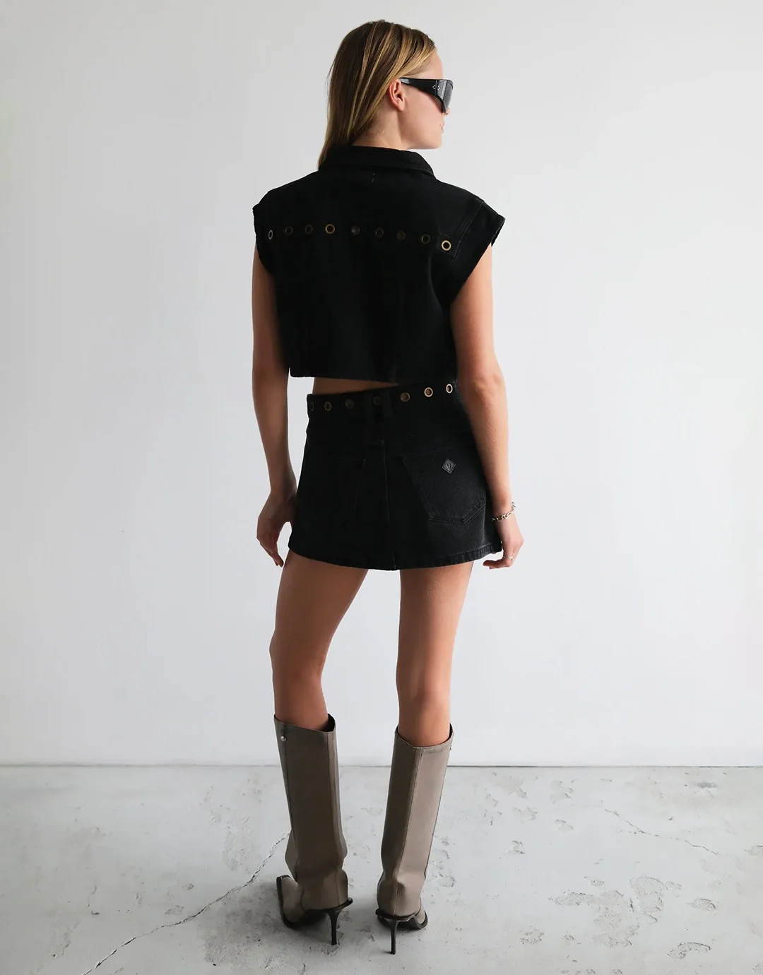 95 Mid Rise Aline Skirt - Brie Eyelet - Image 3