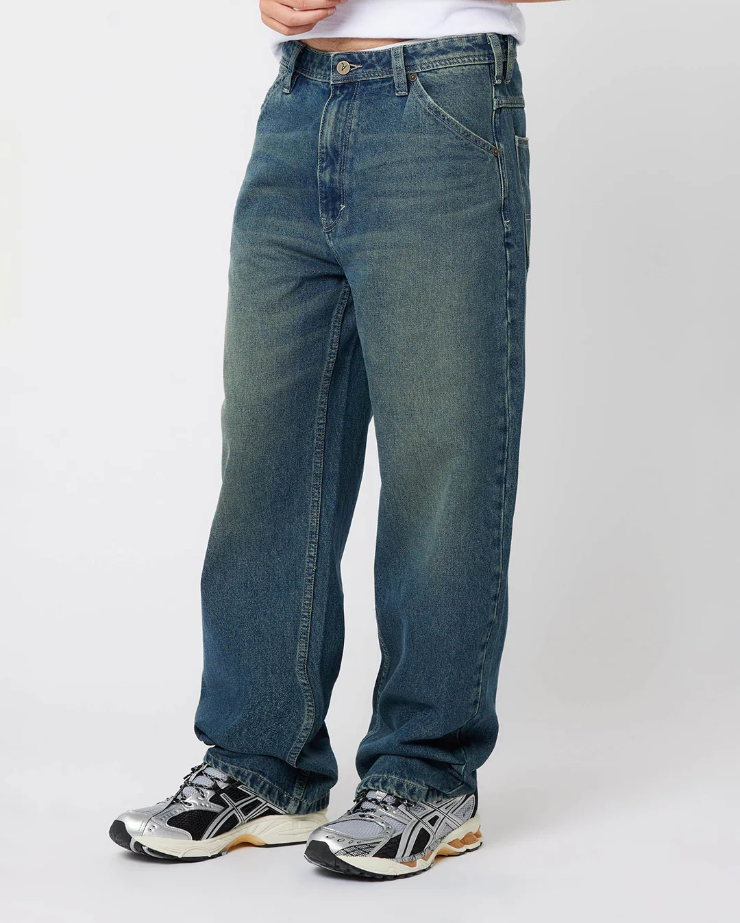 A5 Erik Baggy Denim Jeans Dark Blue - Dark Blue