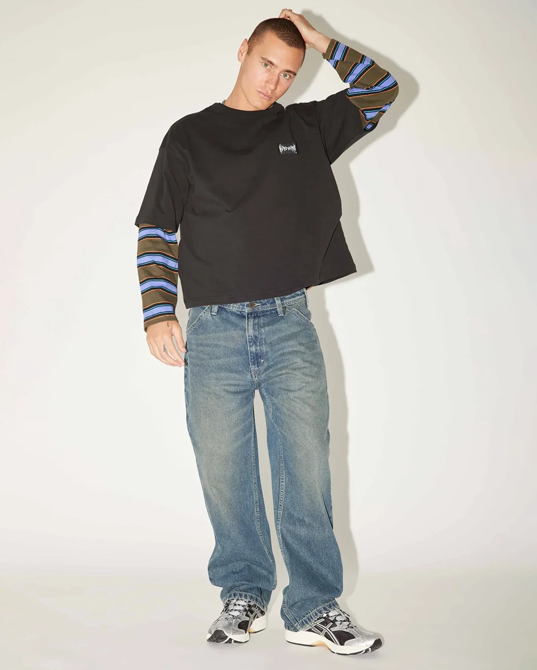 A5 Erik Baggy Denim Jeans Dark Blue - Dark Blue - Image 2