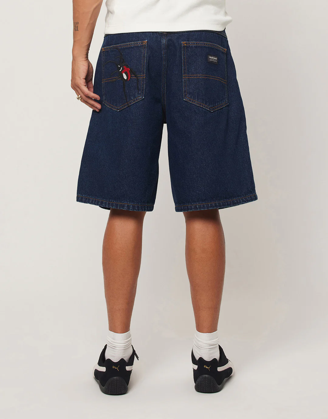A5 Miles Embroidered Baggy Denim Shorts - Miles - Image 6