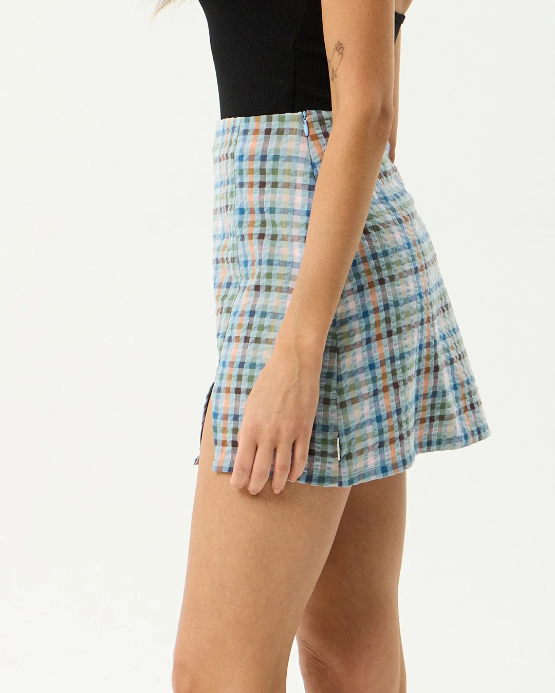 Amelie Check - Mini Skirt - Multi - Image 5