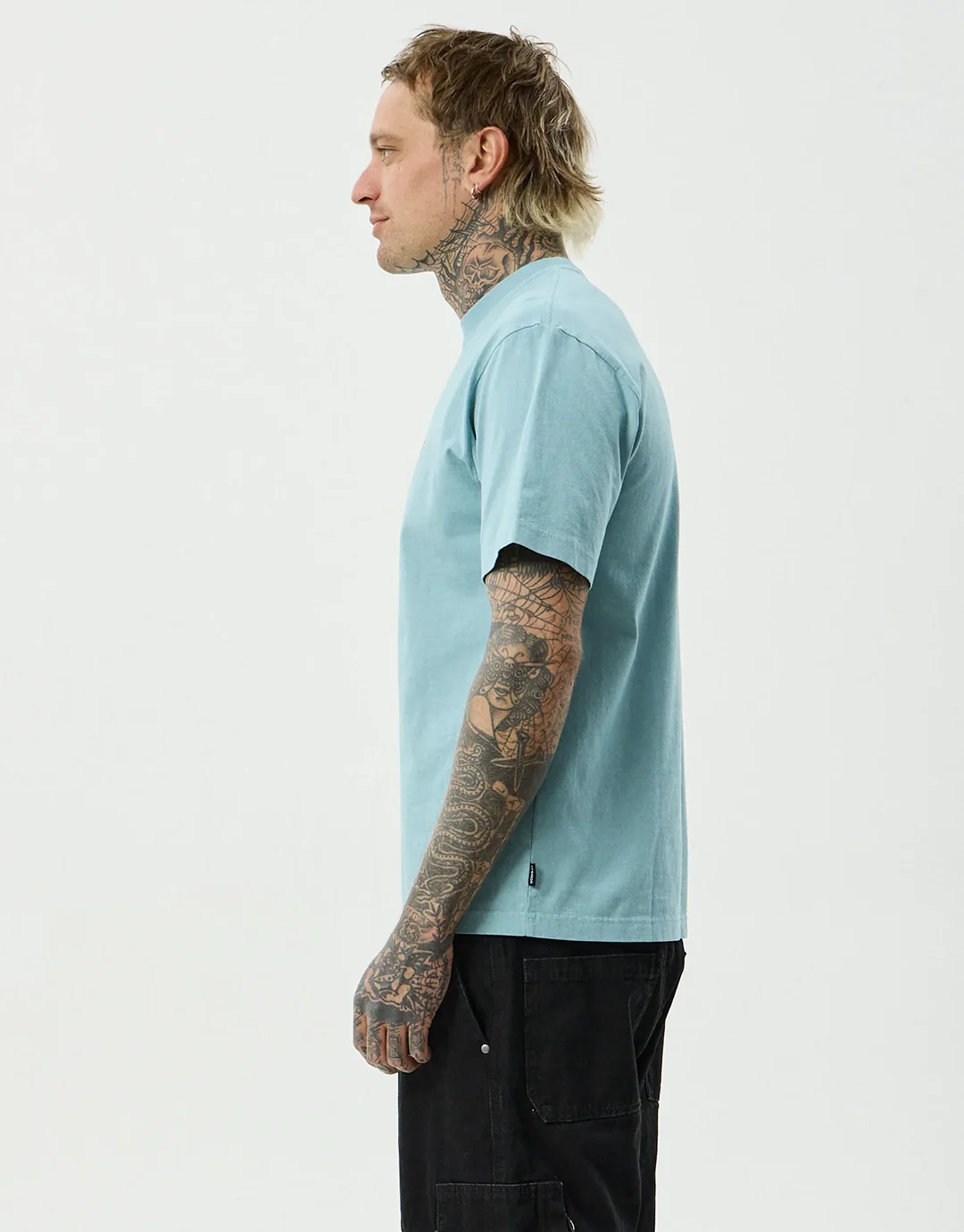 Angel Boy Retro T-Shirt - Washed Overcast - Image 4