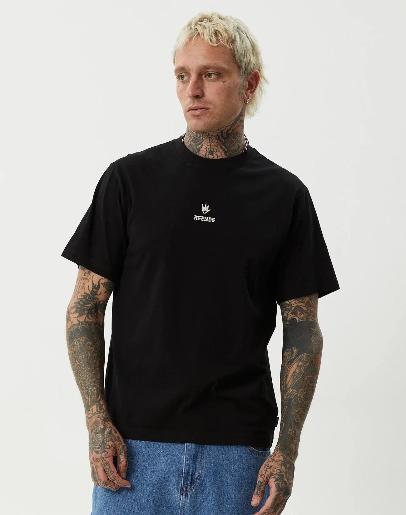 Burnin Retro T-Shirt - Black