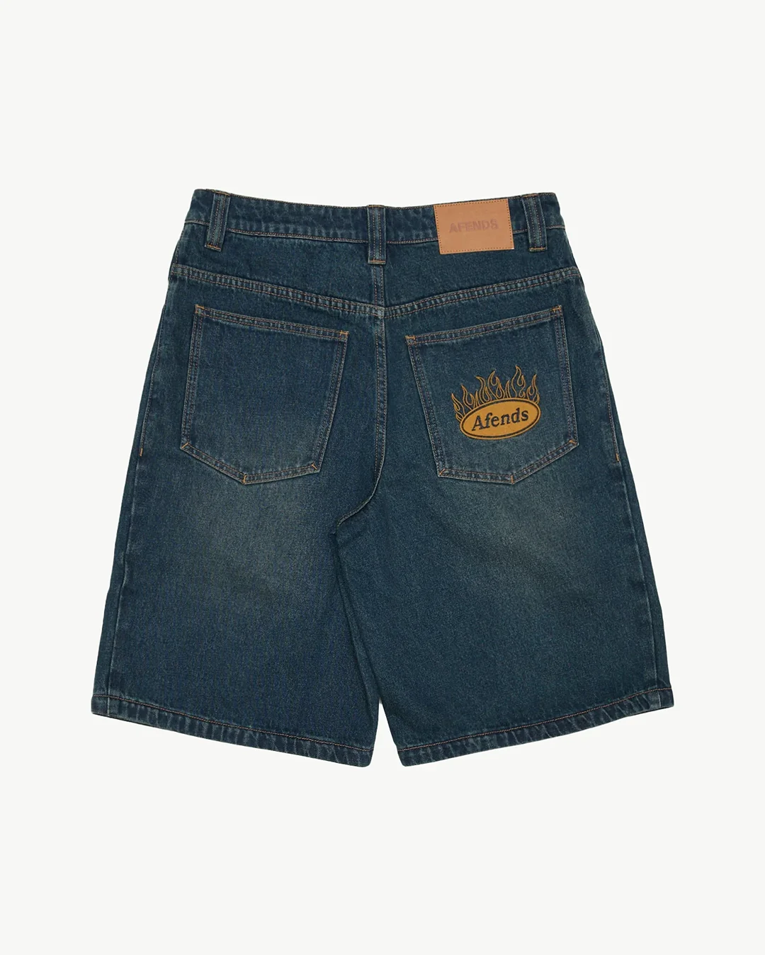 Fast Forward 24" Ultra Baggy Denim Pleated Shorts - Vintage Wash - Image 4