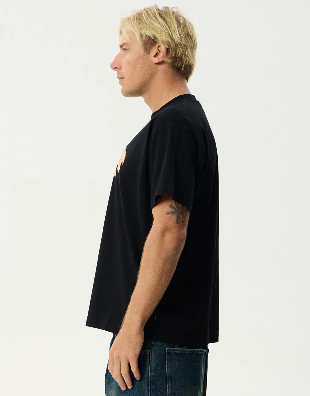 Flame On Boxy T-Shirt - Black - Image 4