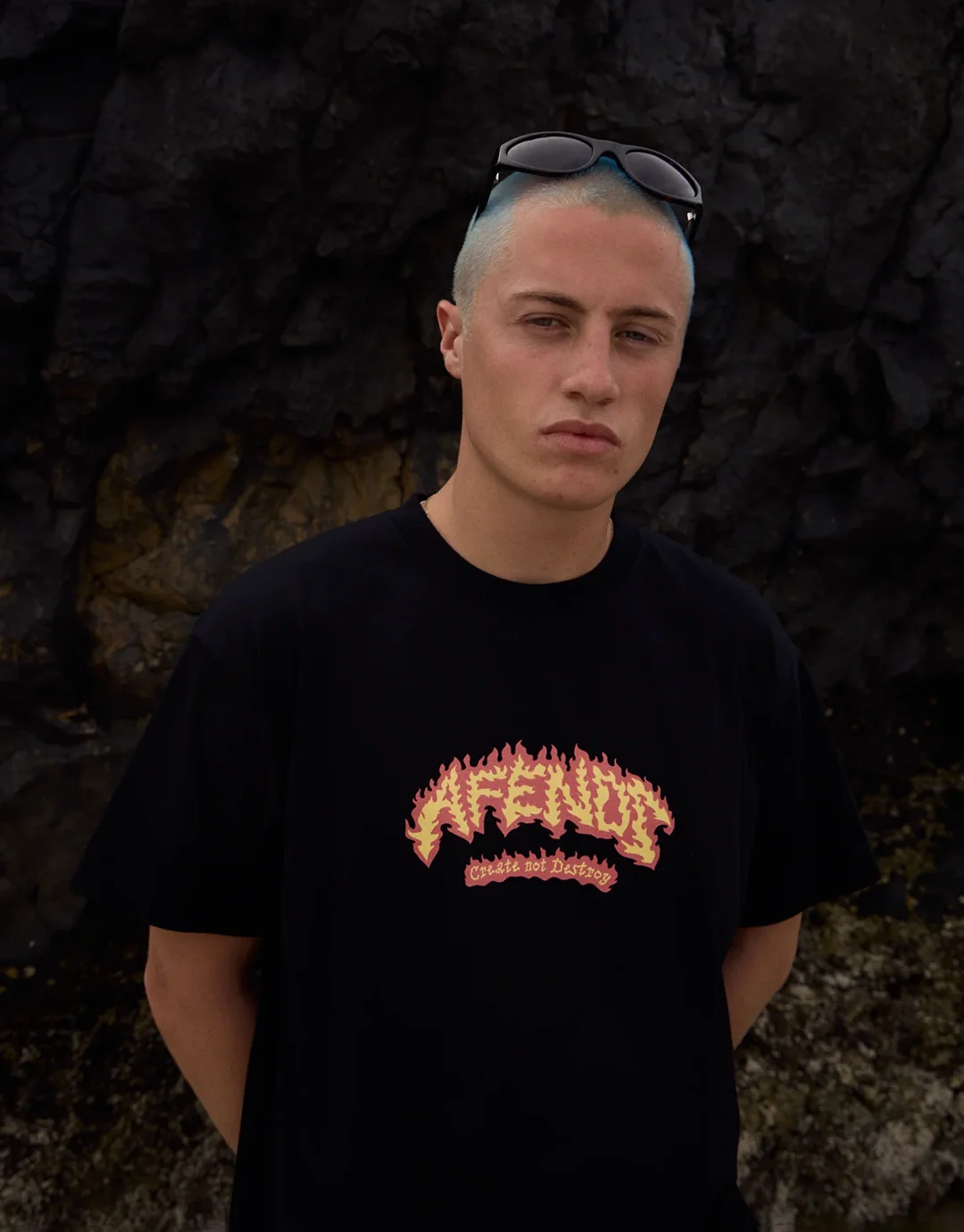Flame On Boxy T-Shirt - Black - Image 8