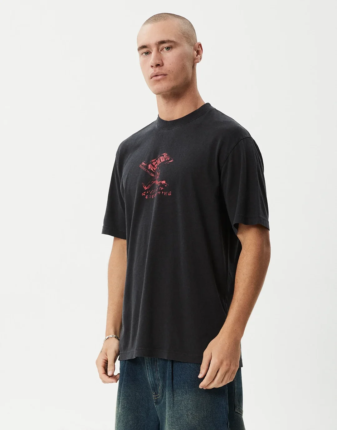 Flying Retro T-Shirt - Stone Black - Image 3