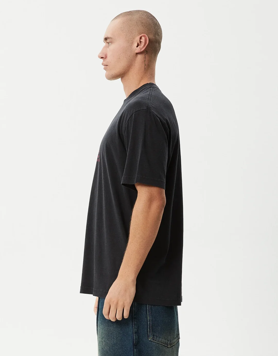 Flying Retro T-Shirt - Stone Black - Image 4