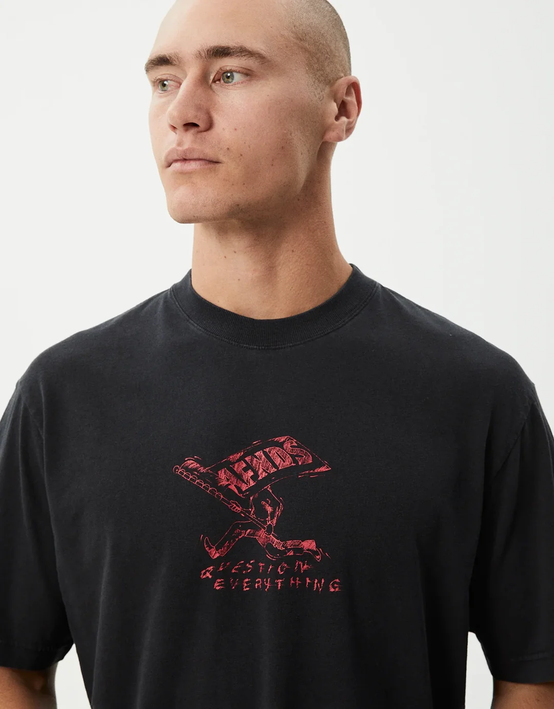 Flying Retro T-Shirt - Stone Black - Image 6