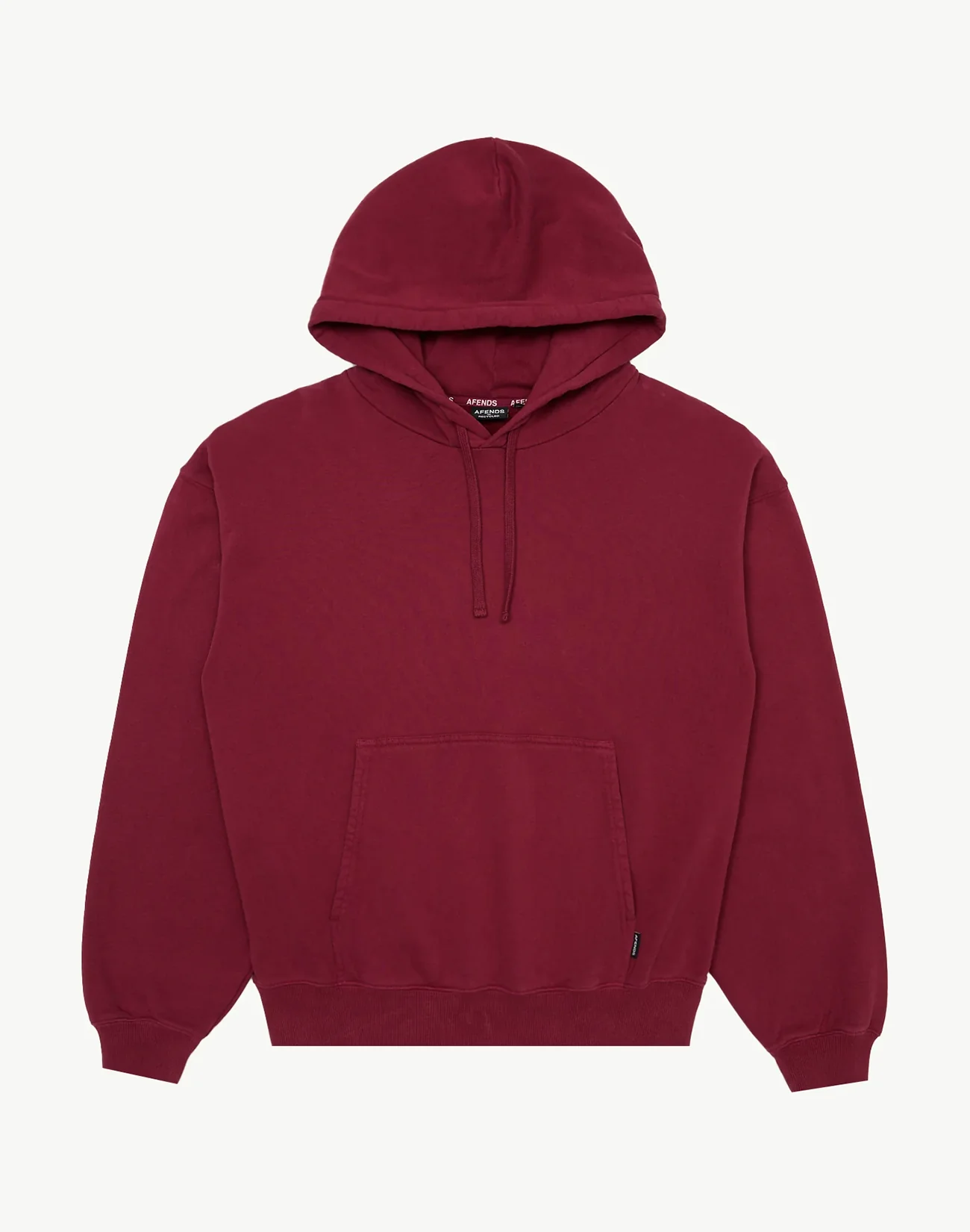 Genesis Boxy Hoodie - Washed Burgundy - Image 11