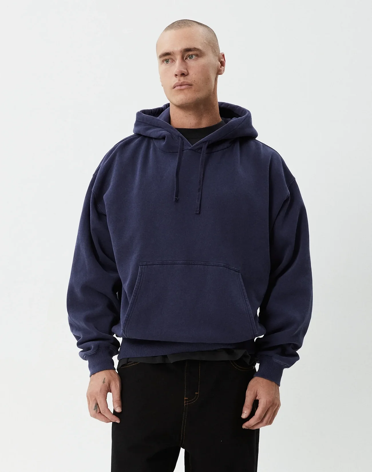 Genesis Boxy Hoodie - Washed Deep Sea - Image 2