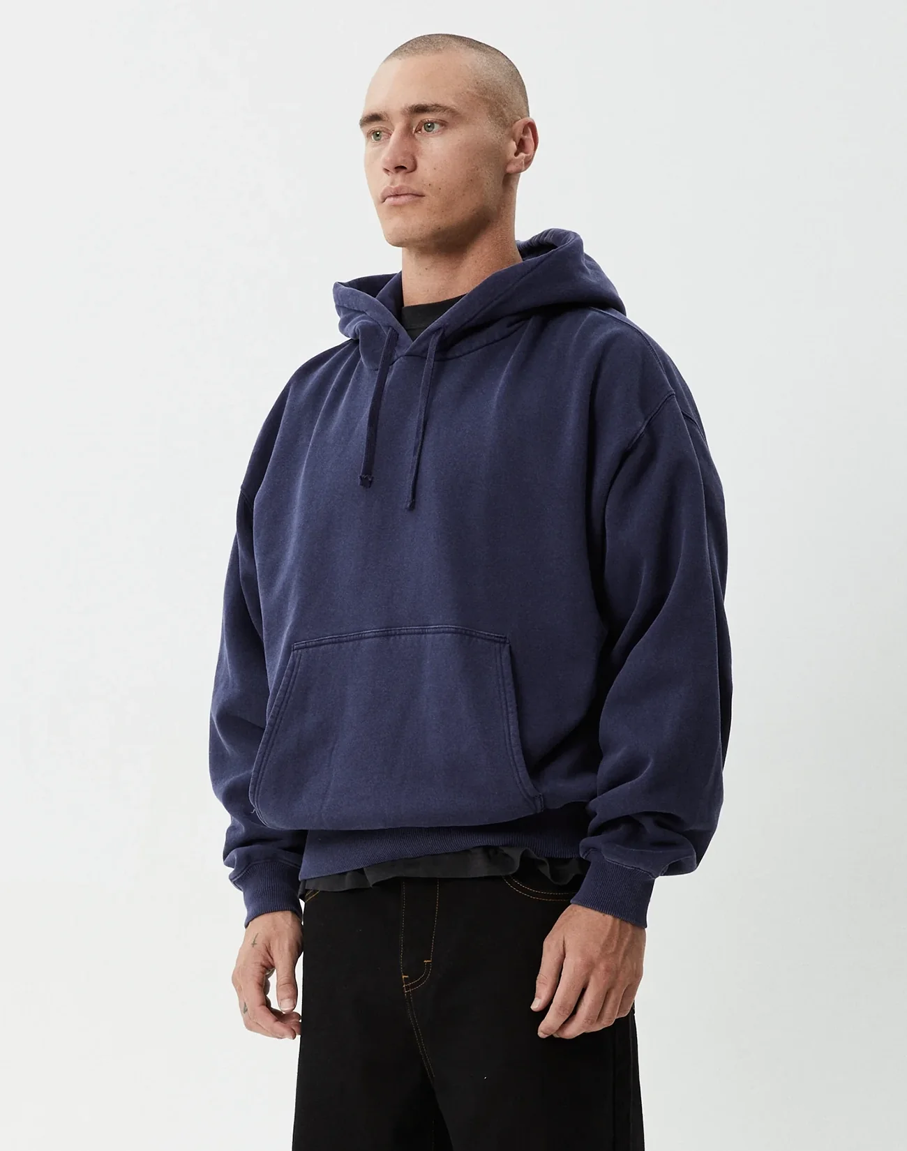 Genesis Boxy Hoodie - Washed Deep Sea - Image 4