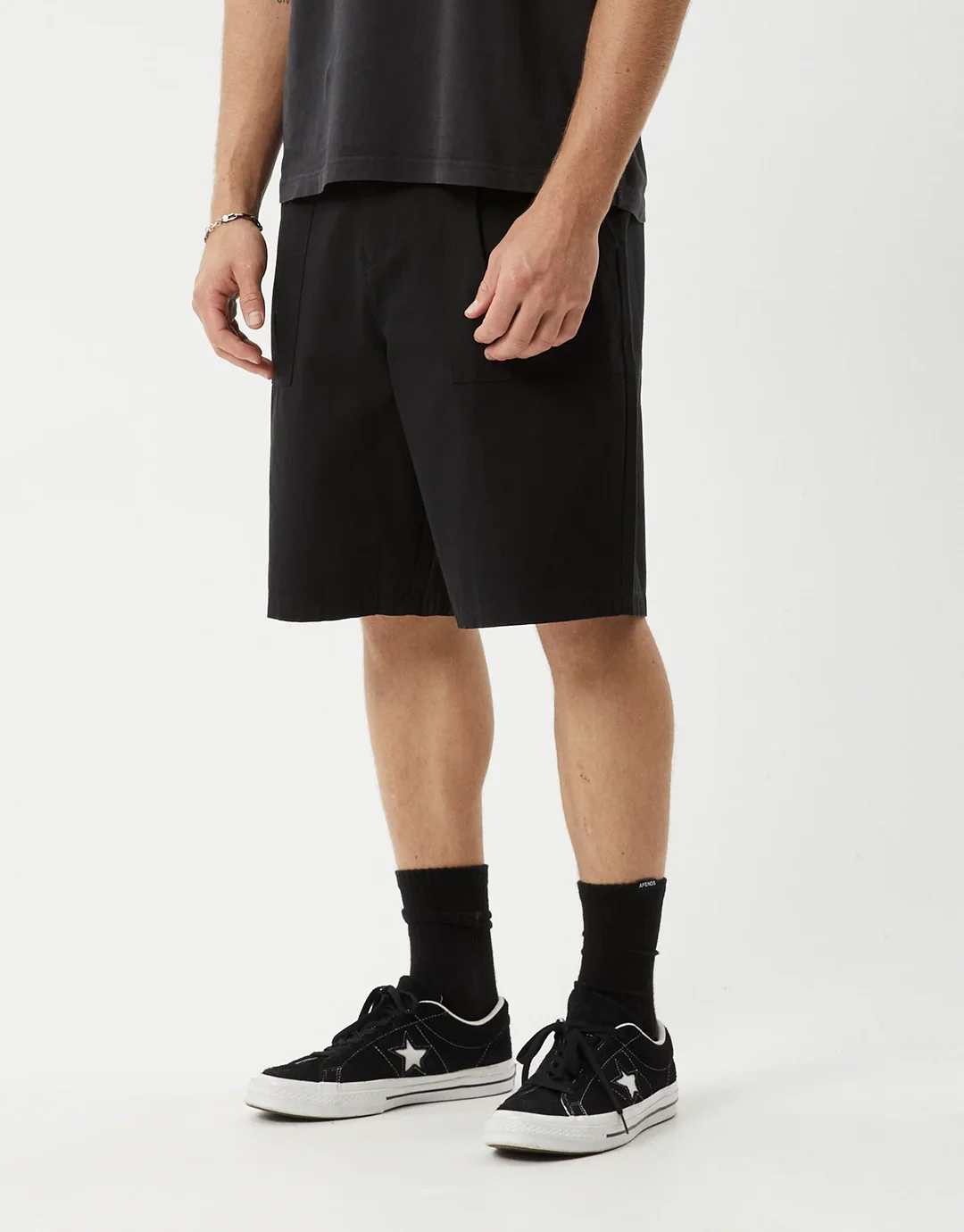 Glider 22" Pleated Shorts - Black