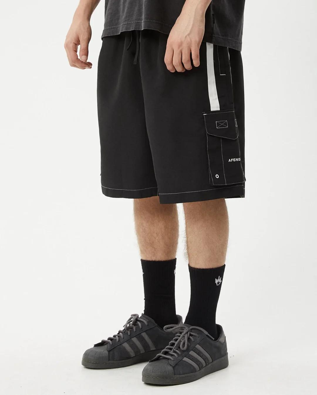 House Related 20" Cargo Swim ShortS - Black - Image 5