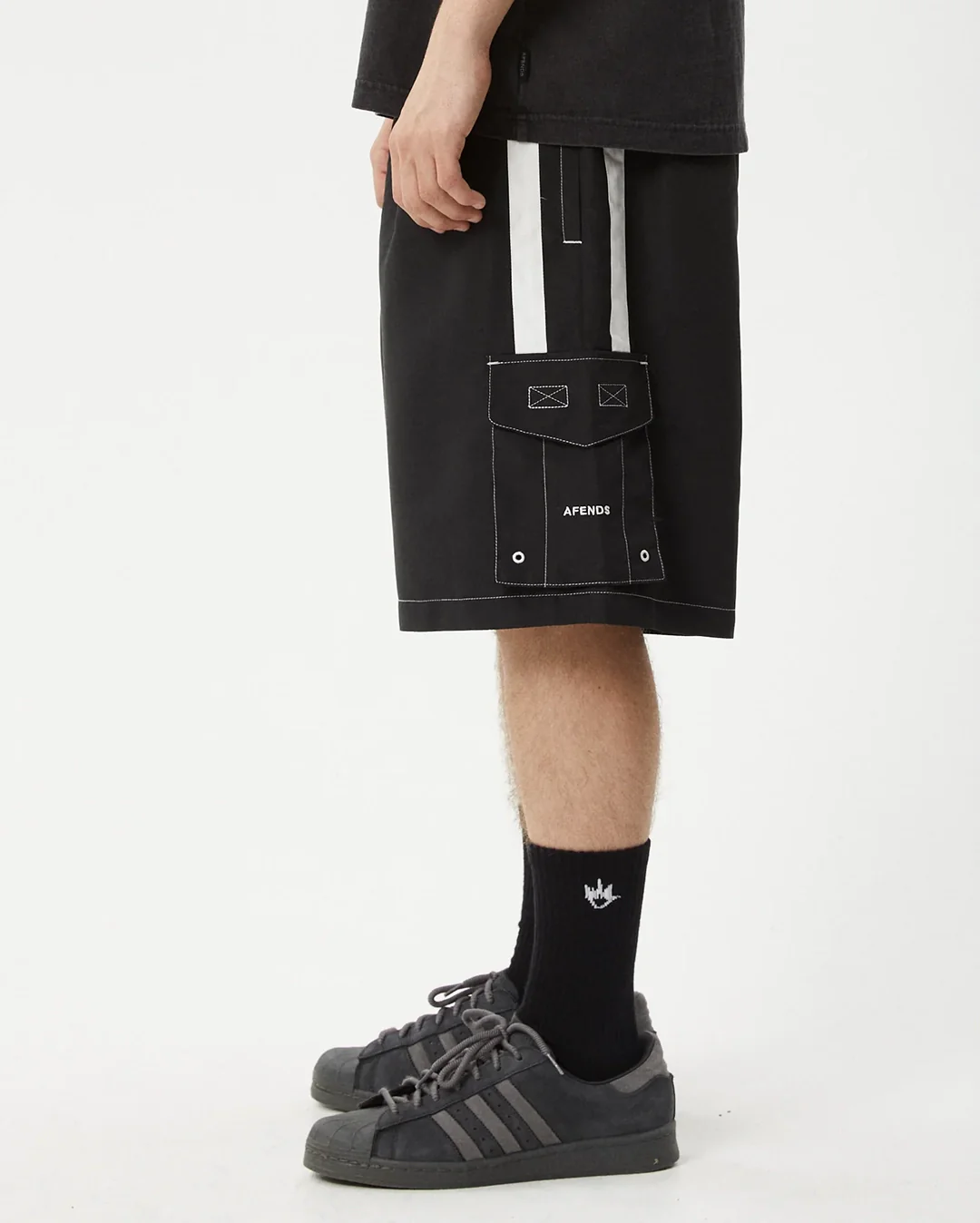House Related 20" Cargo Swim ShortS - Black - Image 6