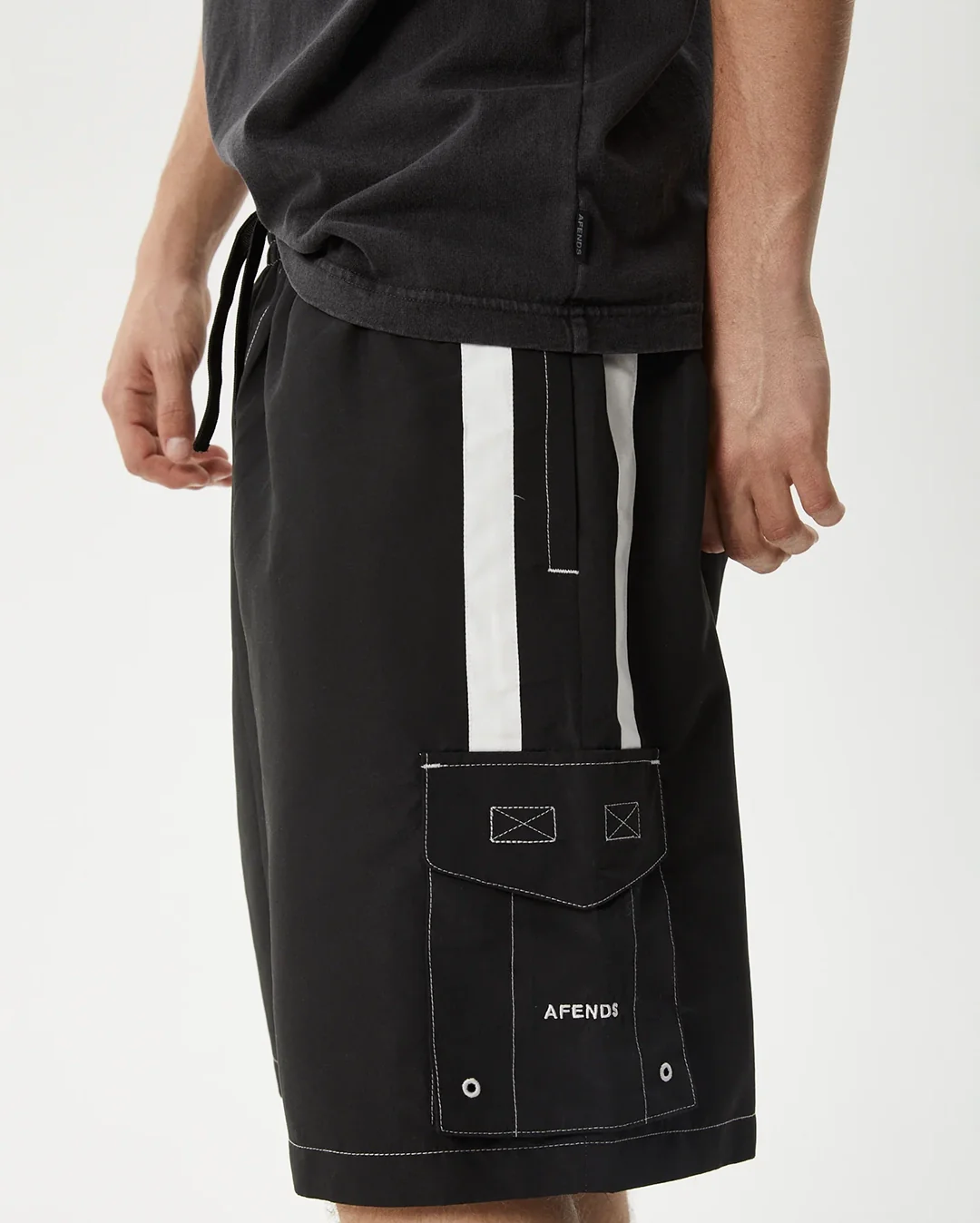 House Related 20" Cargo Swim ShortS - Black - Image 8
