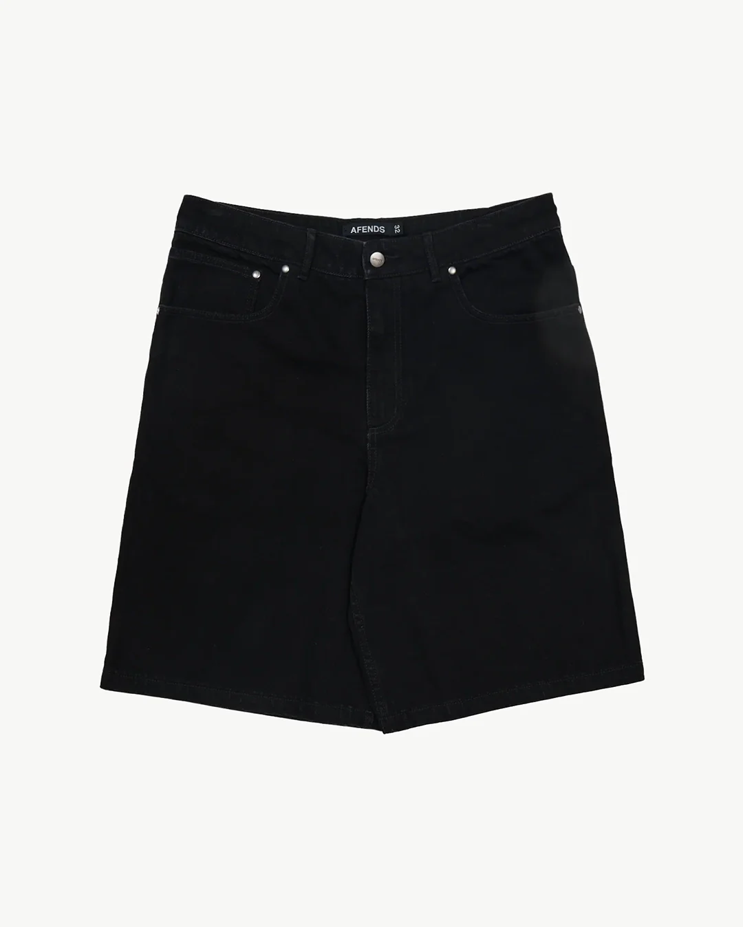 Lil C 22" Baggy Denim Shorts - Washed Black - Image 5