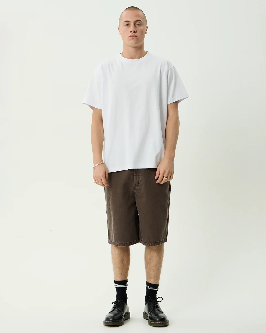 Lil C Denim Baggy Fit Short 22 Inch - Washed Coffee - Image 2