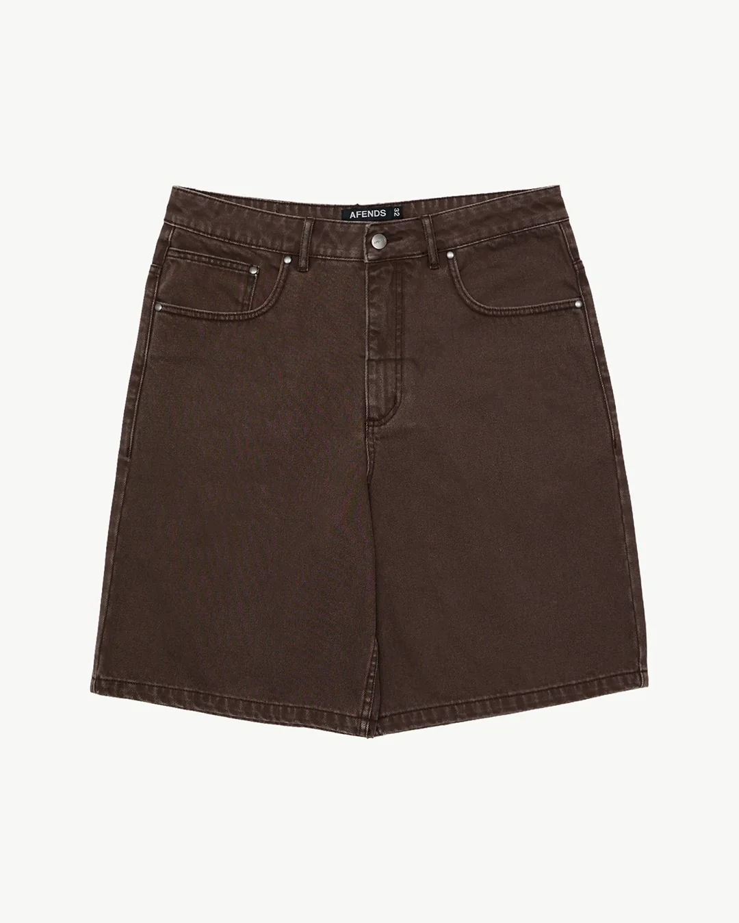 Lil C Denim Baggy Fit Short 22 Inch - Washed Coffee - Image 7
