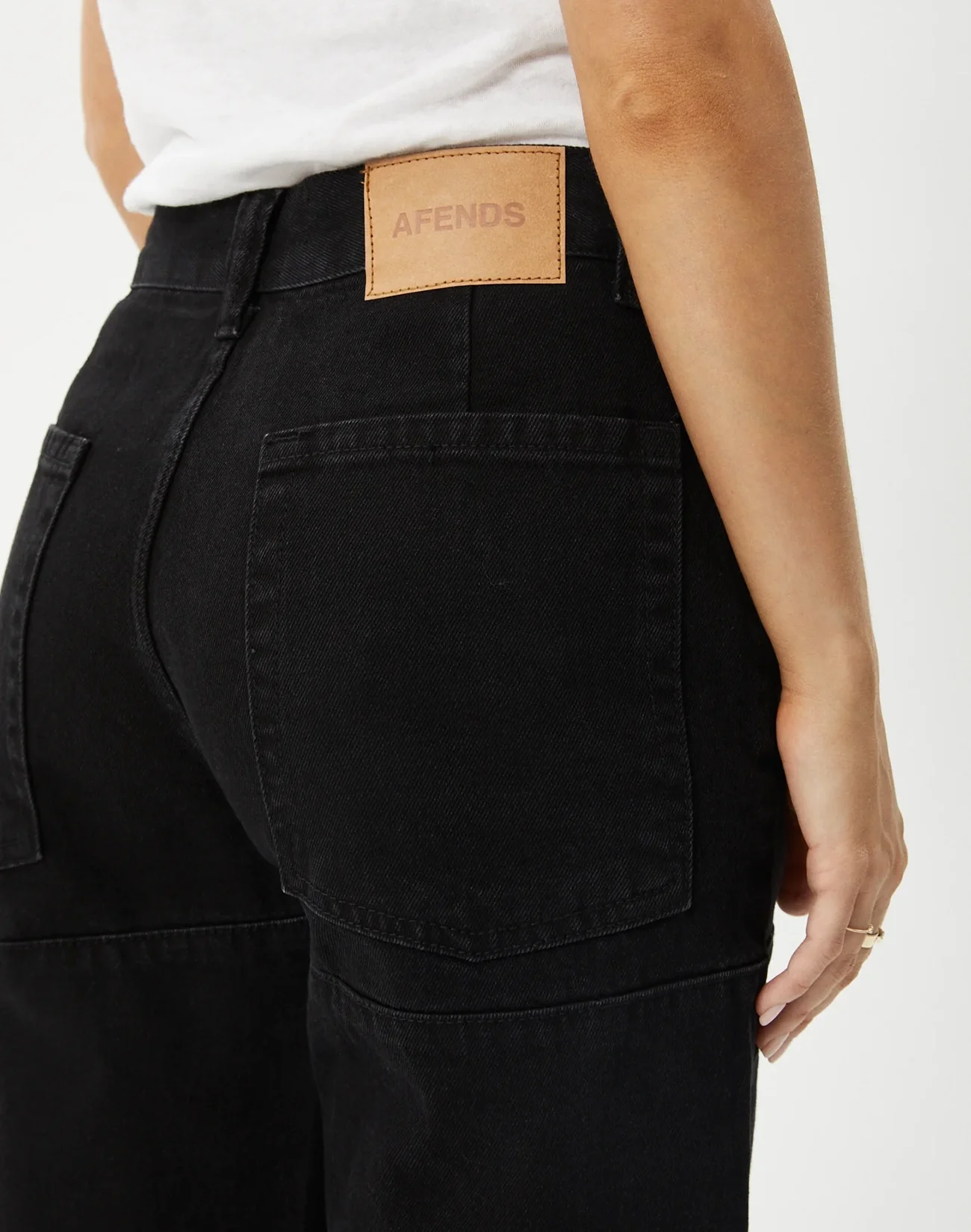 Moss Denim Workwear Jeans - Washed Black - Image 3