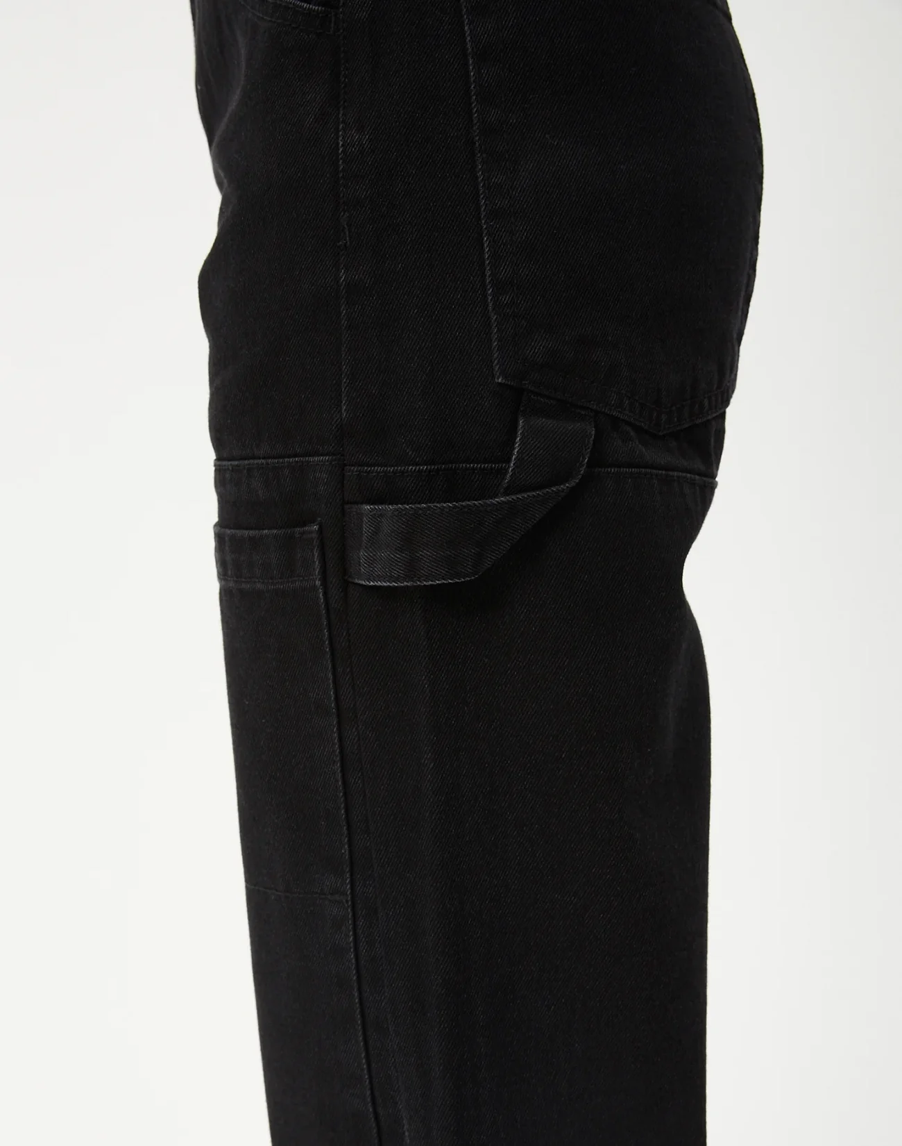 Moss Denim Workwear Jeans - Washed Black - Image 4