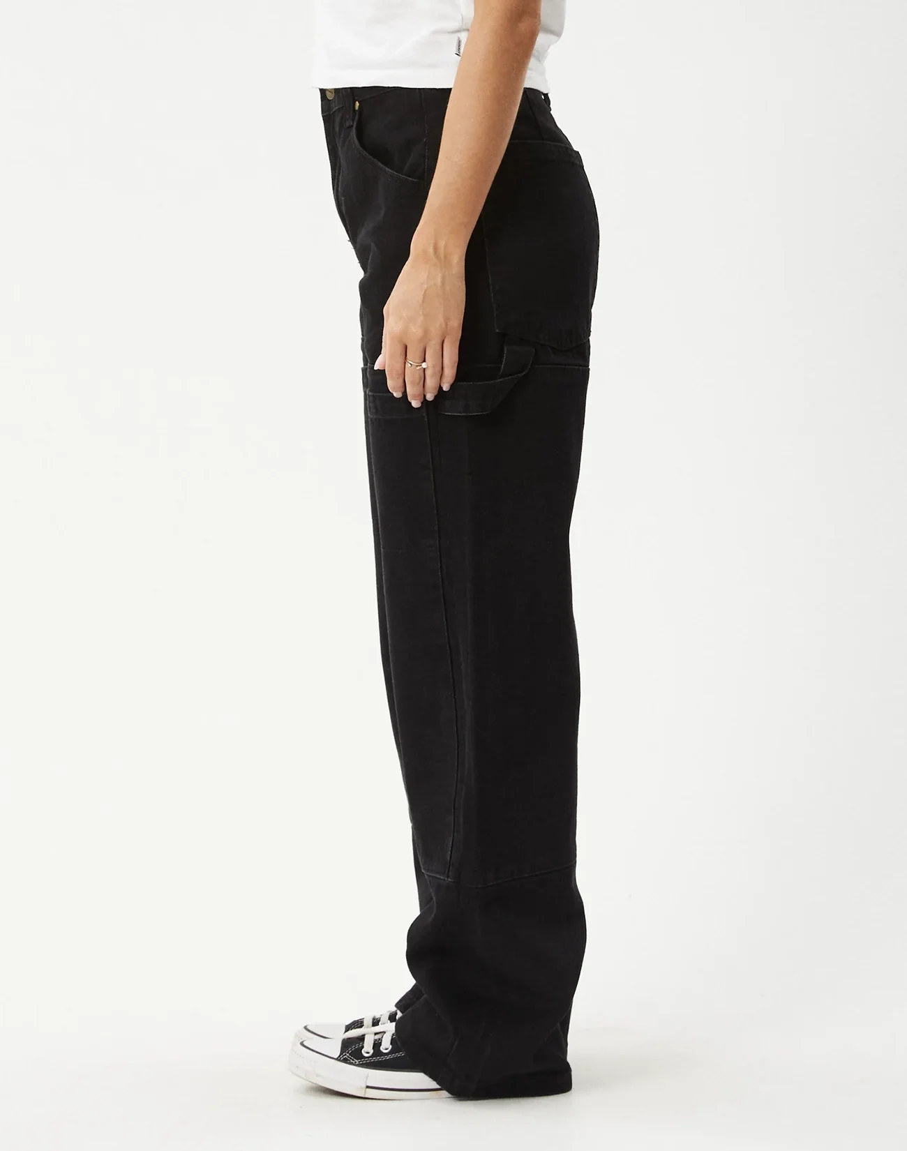 Moss Denim Workwear Jeans - Washed Black - Image 6
