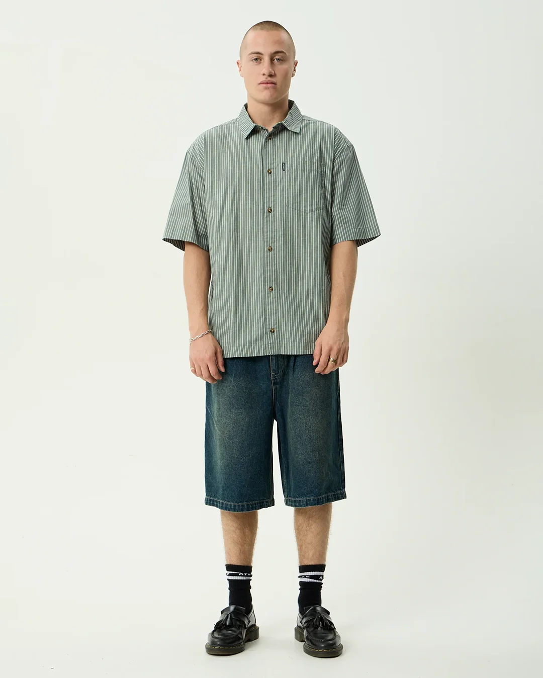 Pinned Short Sleeve Shirt - Sycamore Stripe - Image 2
