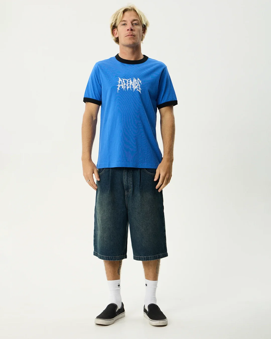 Rising Ringer T-Shirt - Marina - Image 2