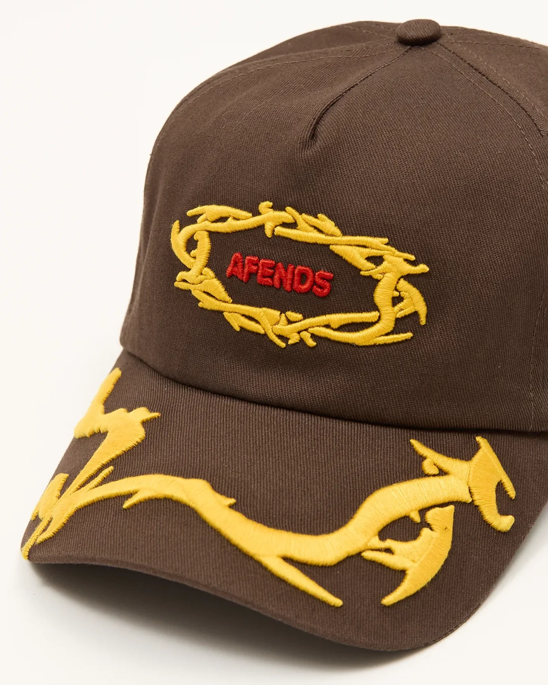 Rocked Recycled Five Panel Cap - Coffee - Image 3