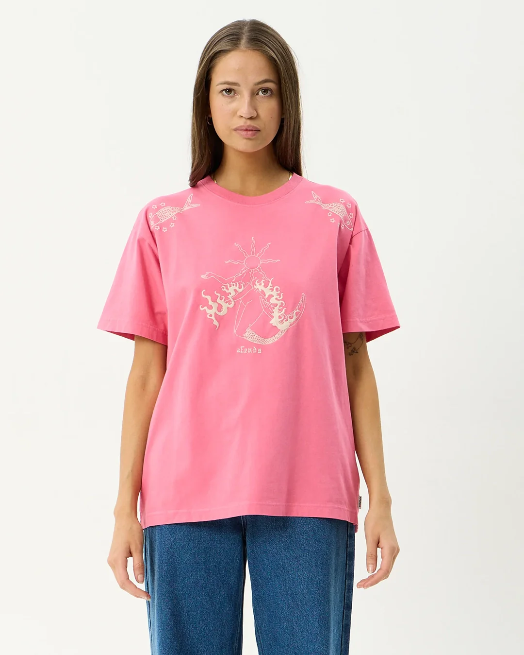 Sea Siren - Oversized T-Shirt - Washed Raspberry