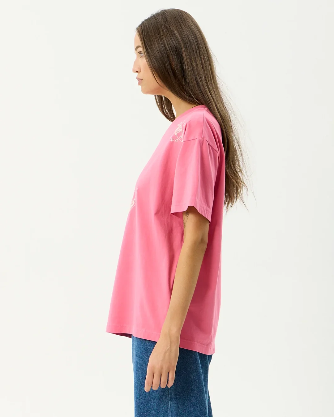 Sea Siren - Oversized T-Shirt - Washed Raspberry - Image 4