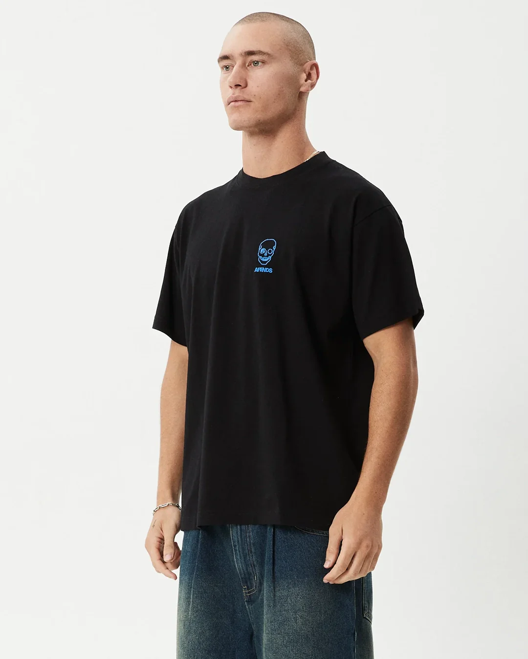 Skeletor Boxy T-Shirt - Black - Image 2