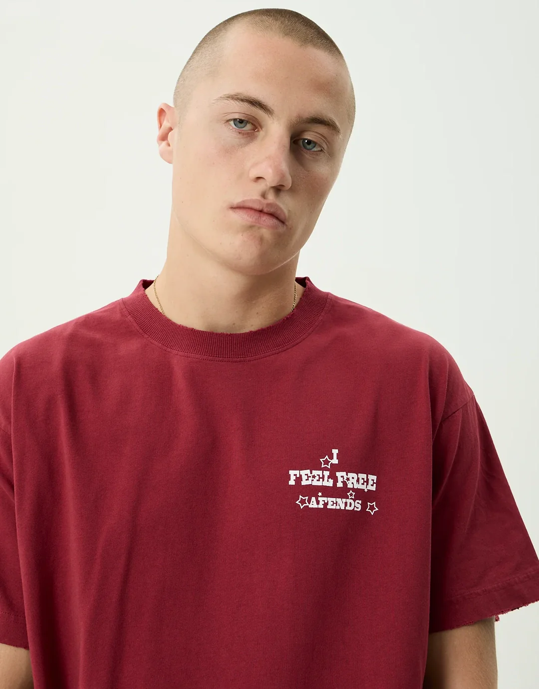 Sonoran Boxy T-Shirt - Washed Burgundy - Image 8
