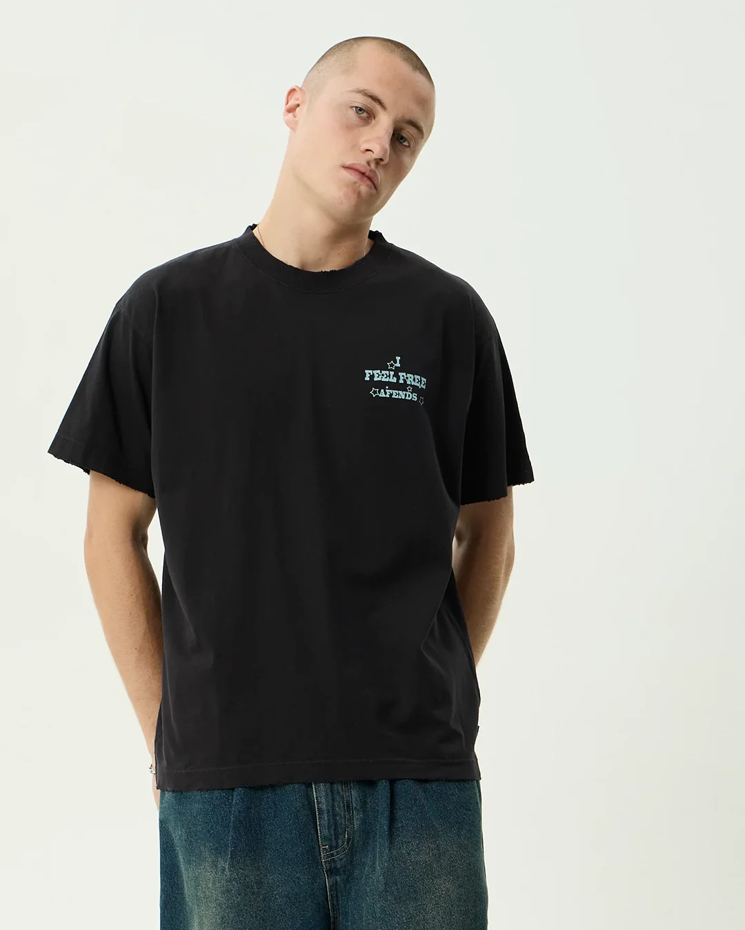 Sonoran Boxy Tee - Stone Black