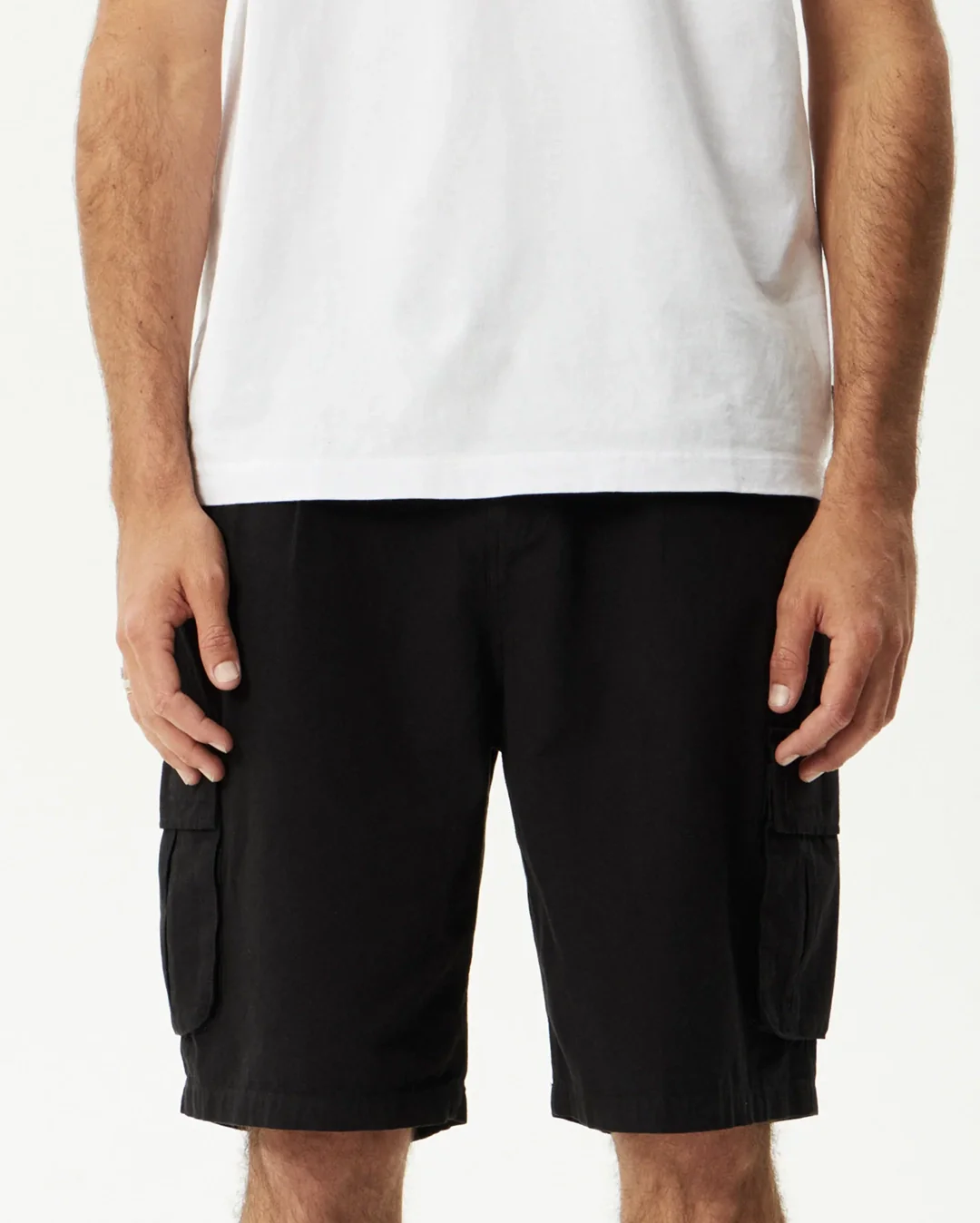 Summit 22" Pleated Cargo Short - Washed Black - Image 2