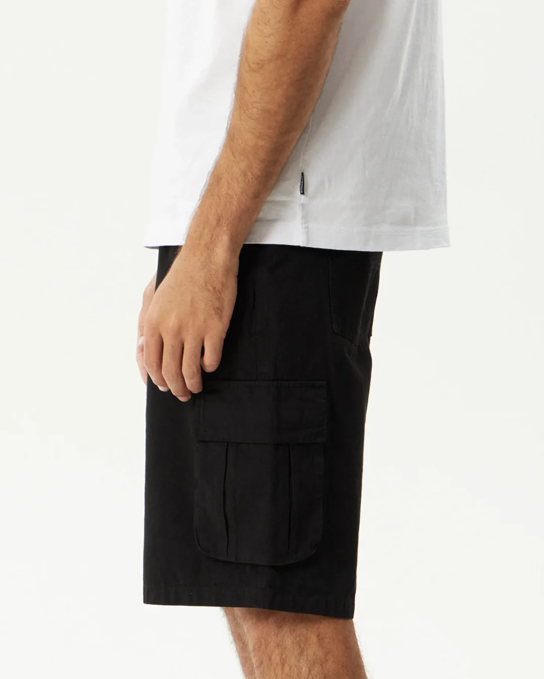 Summit 22" Pleated Cargo Short - Washed Black - Image 4
