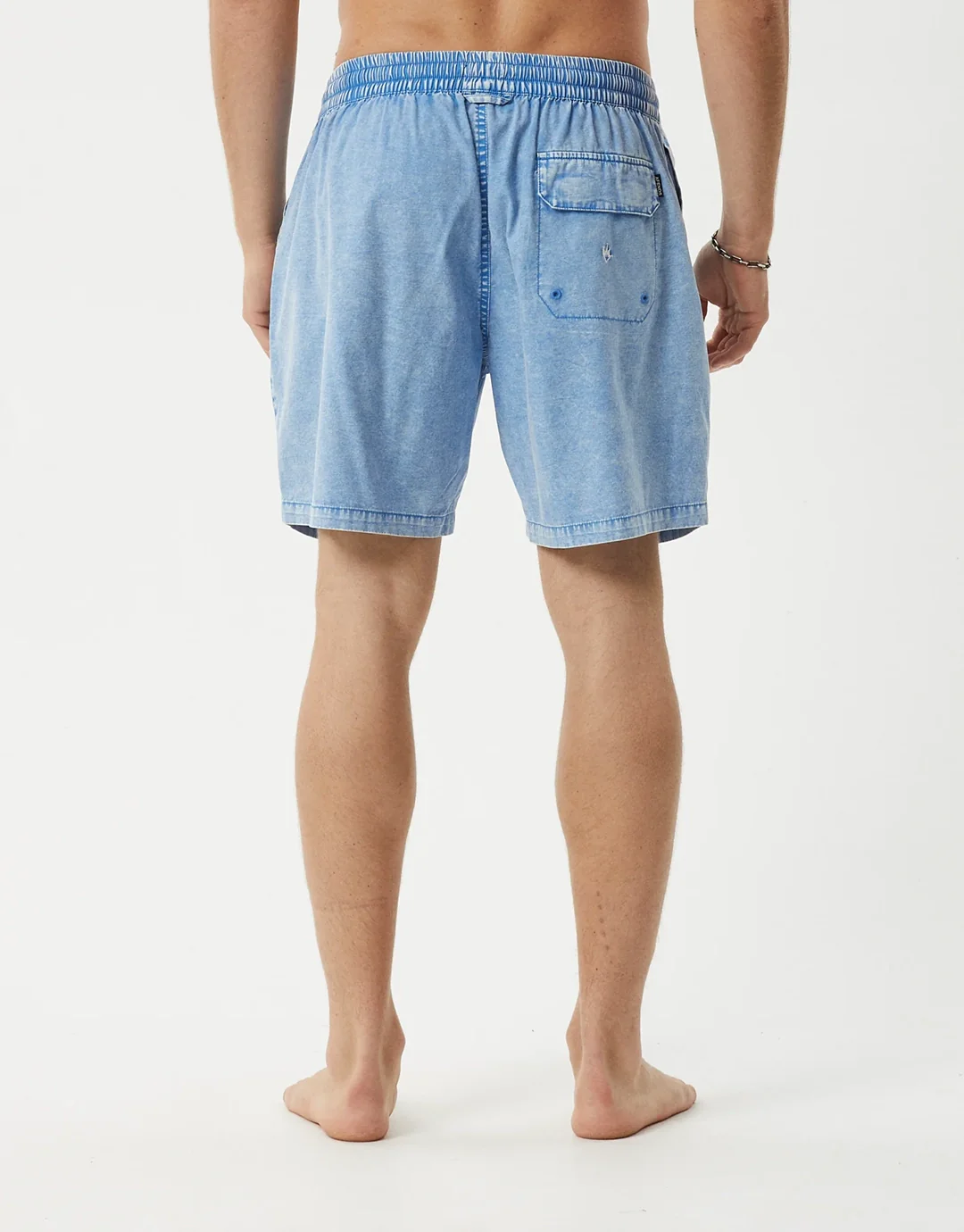 The Dopamine 18" Swim Shorts - Blue Acid Wash - Image 6