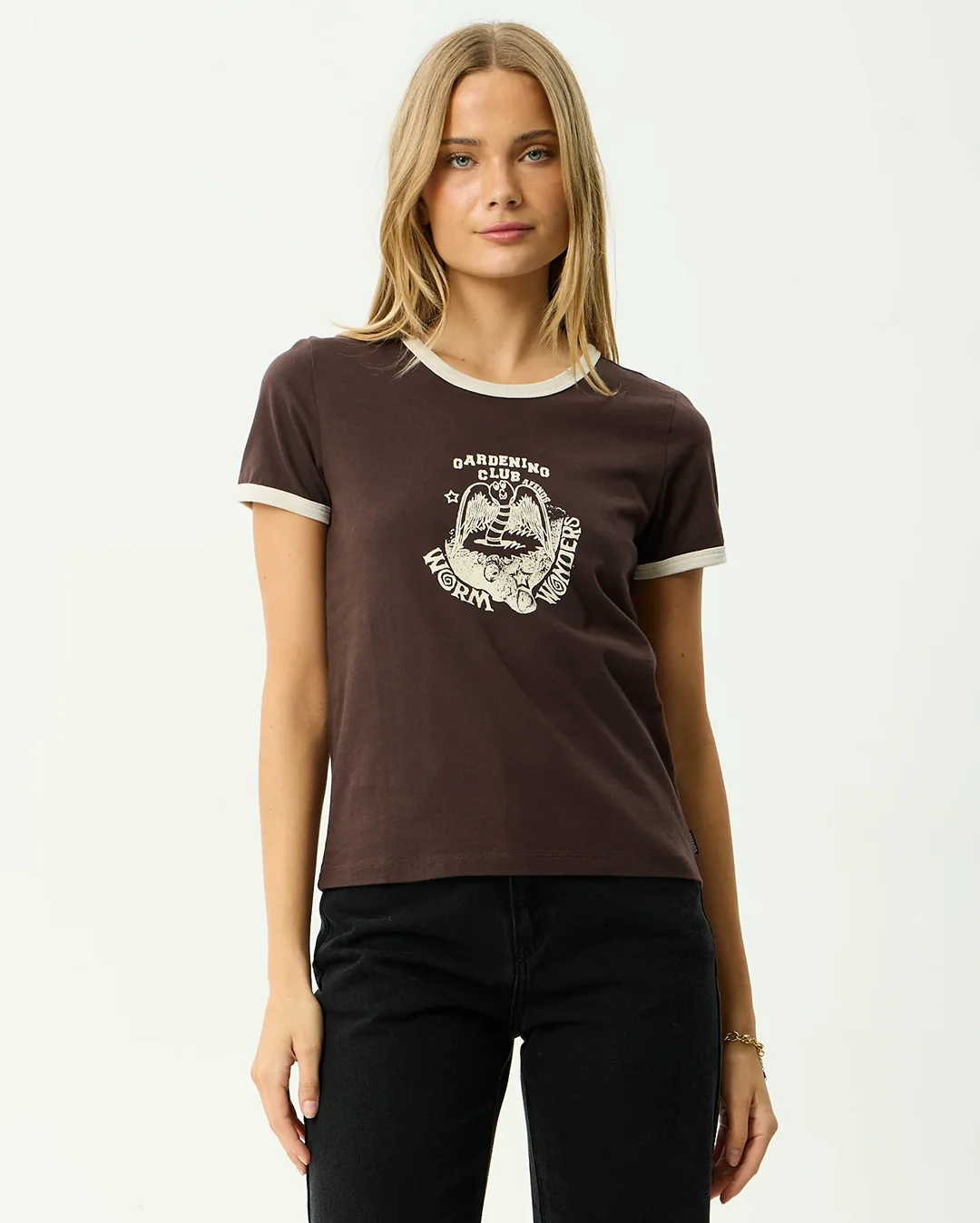 Wonders - Ringer T-Shirt - Coffee - Image 2