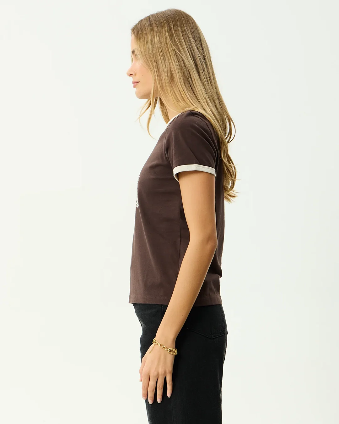 Wonders - Ringer T-Shirt - Coffee - Image 4