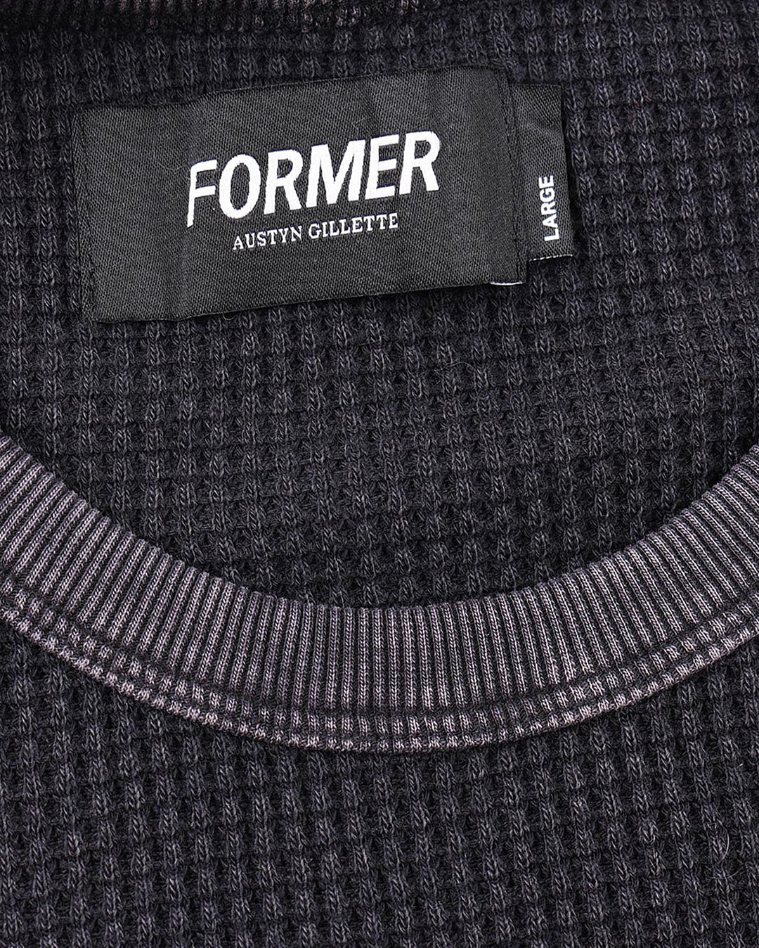 Ag Acid Long Sleeve Waffle - Acid Black - Image 5
