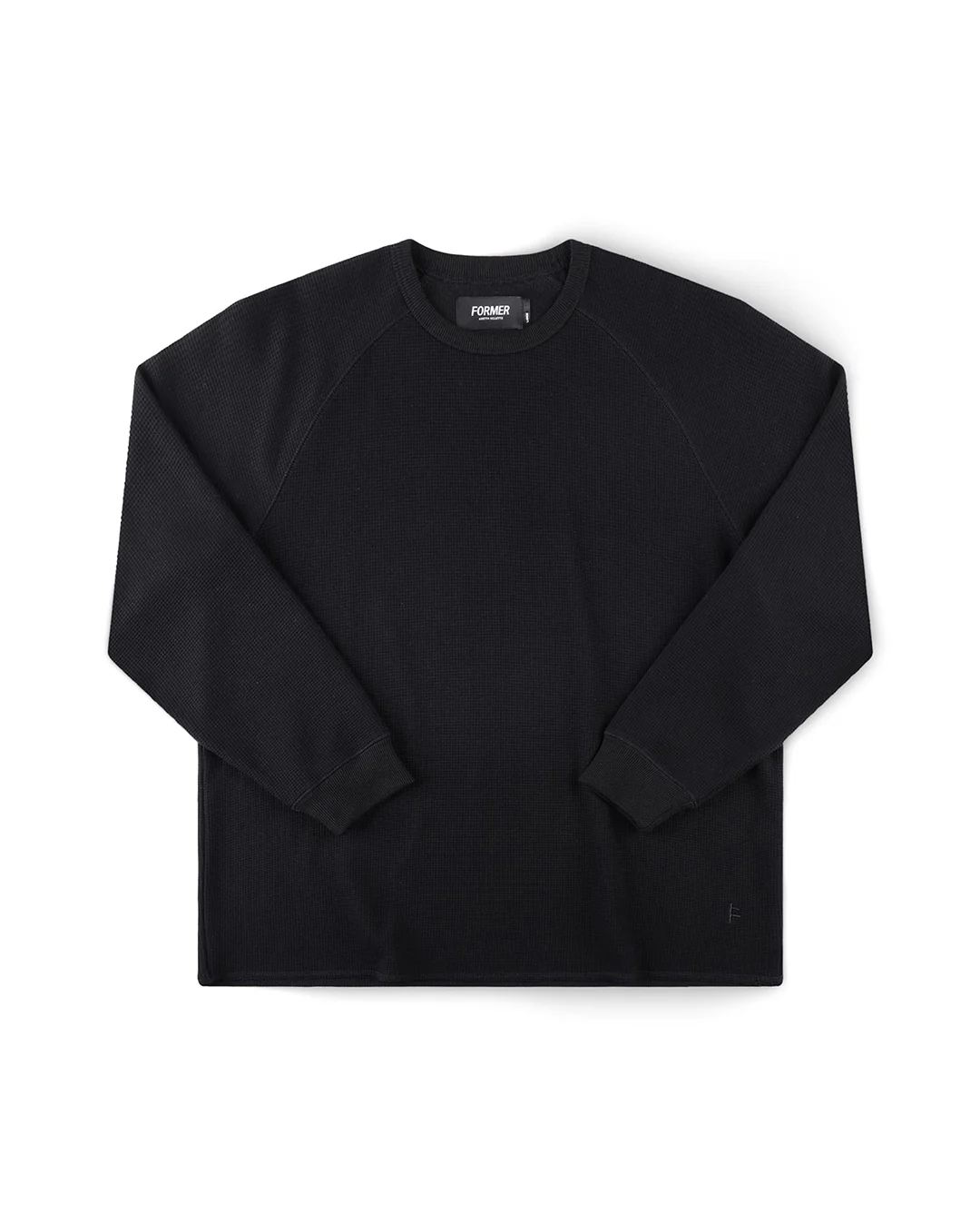 Ag Raglan Waffle - Black
