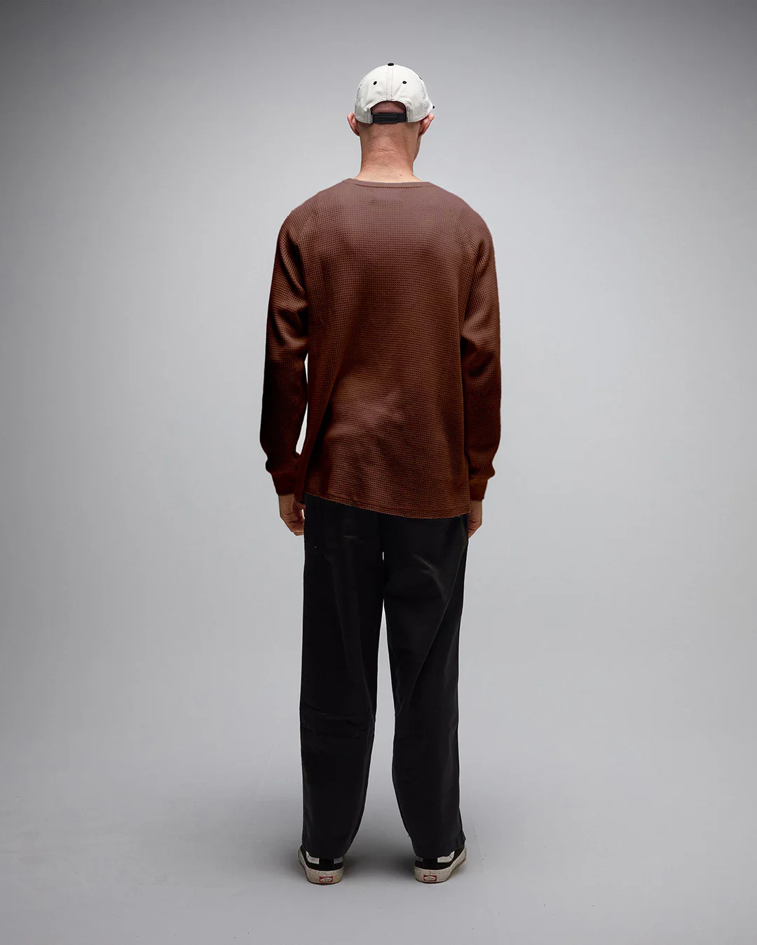Ag Raglan Waffle - Brown - Image 6