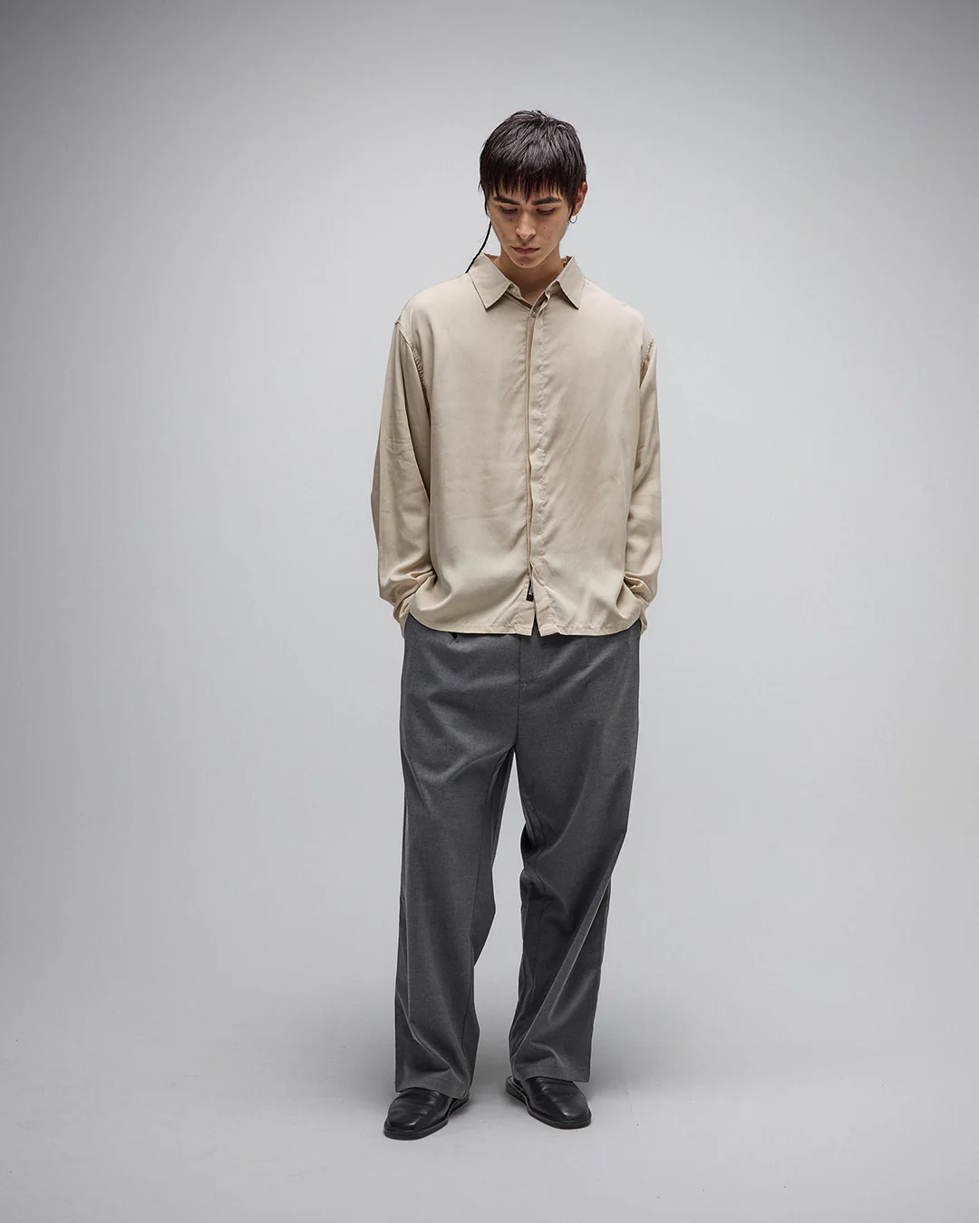 Ag Vivian Boxy Long Sleeve Shirt - Cream - Image 7