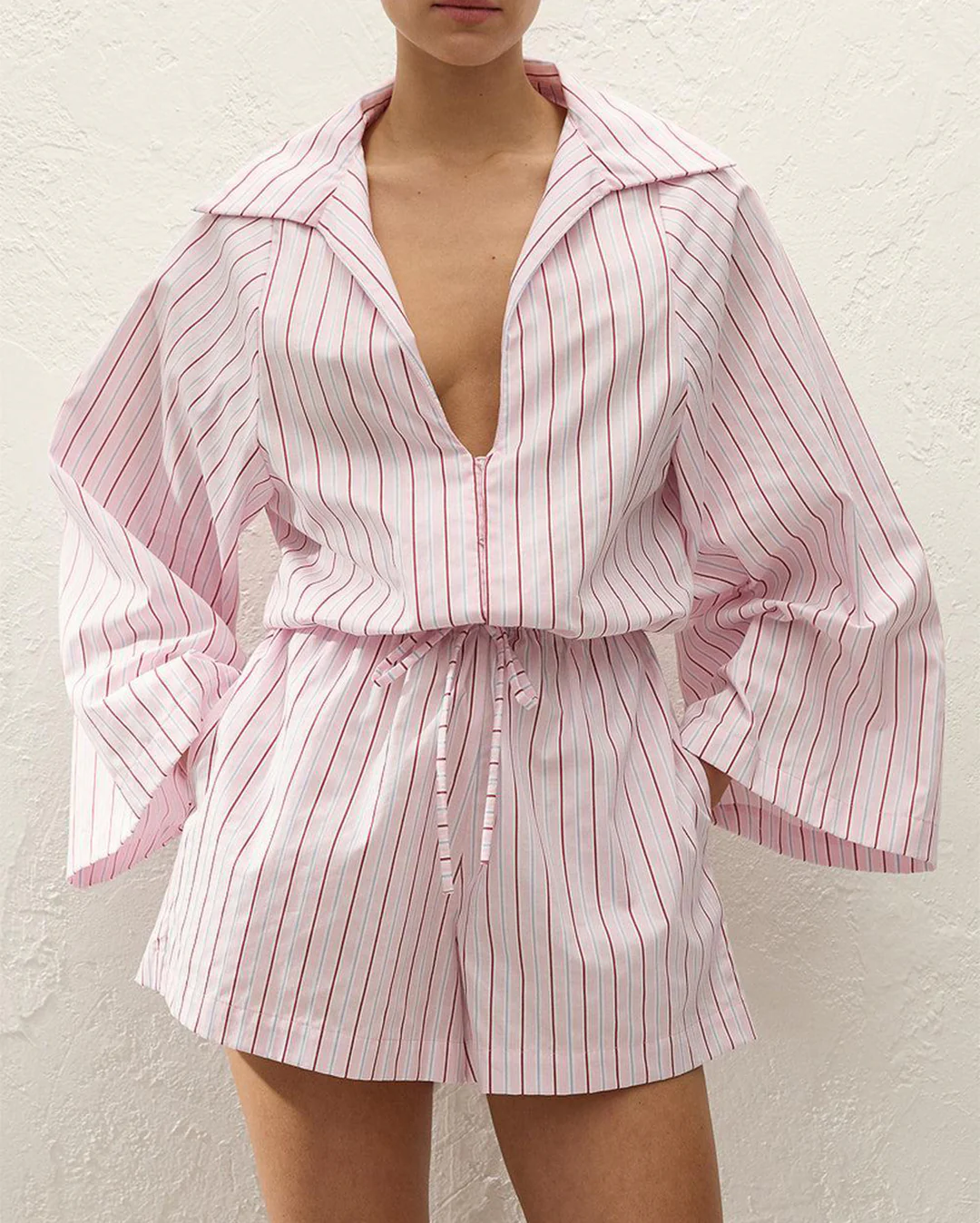 Aksel Playsuit - Fiori Stripe Palazzo - Image 4