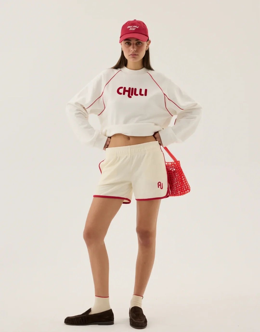 Chilli Terry Short - Warm White - Image 2