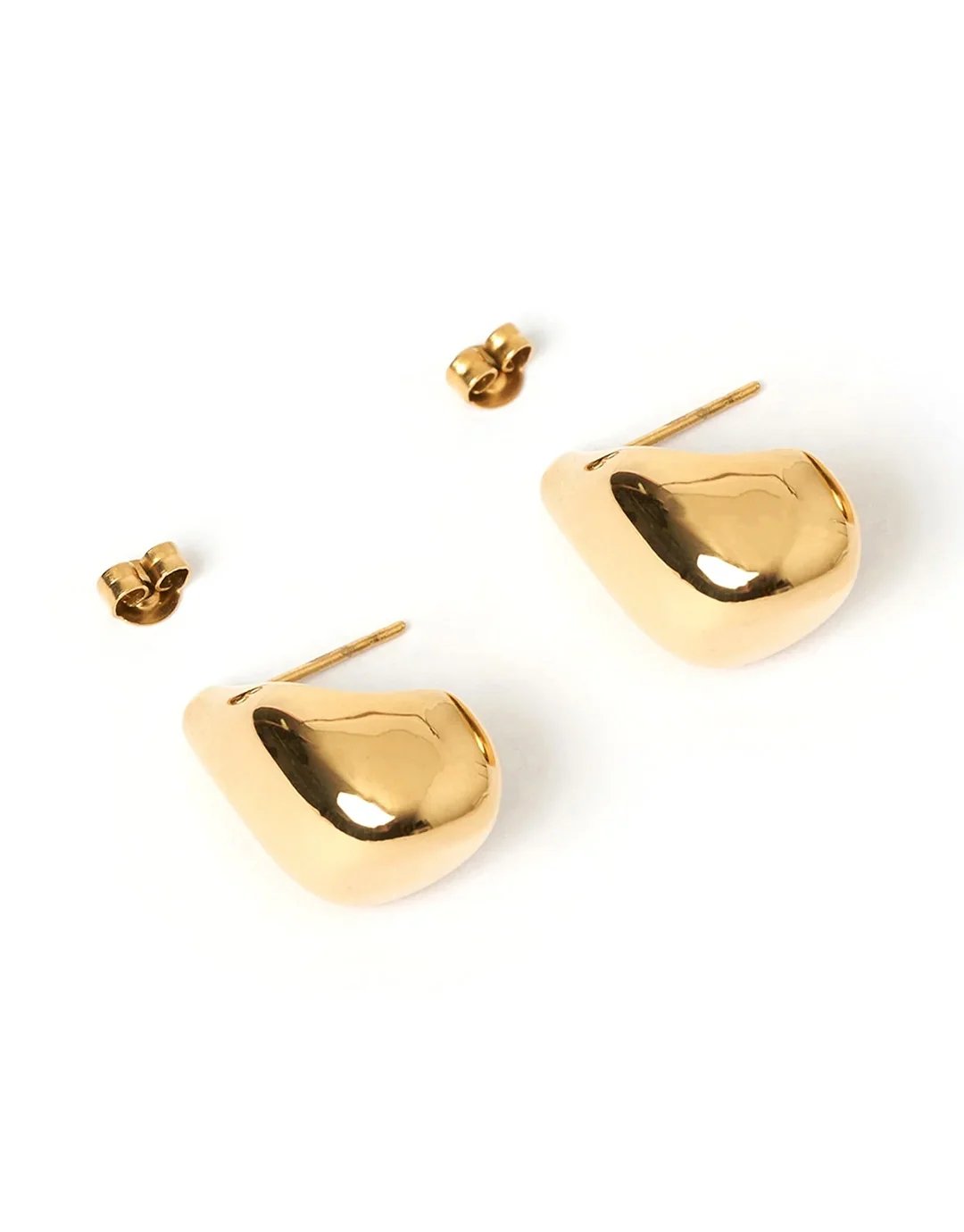 Delphine Gold Earrings - Gold - Image 5